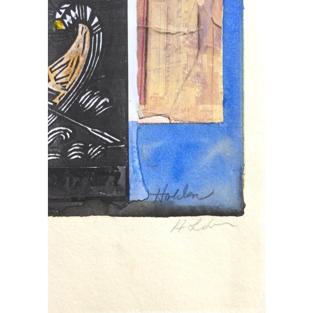 Contemporary "David's Boat" Contemporary Collage Print by Martha Holden For Sale - Image 3 of 5