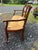 Vintage Walnut & Rush Seat Loveseat Bench For Sale In Philadelphia - Image 6 of 8