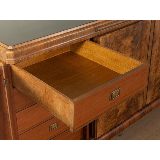 Brown Art Deco Sideboard in Solid Wood For Sale - Image 8 of 13