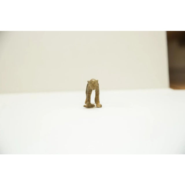 Shabby Chic Vintage African Bronze Monkey For Sale - Image 3 of 7