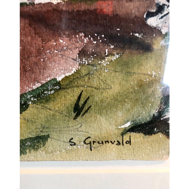 Harlem River Drive, 1938 (fauvist painting of men sitting on a park bench) image is 6.5 X 7.5 inches. Provenance:...