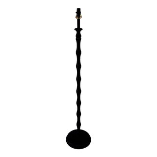 Turned Wood Floor Lamp For Sale