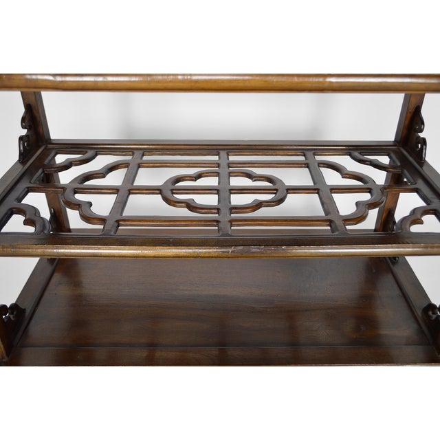 Asian Coat Rack in Carved Wood with Dragons, 1940s For Sale - Image 11 of 18