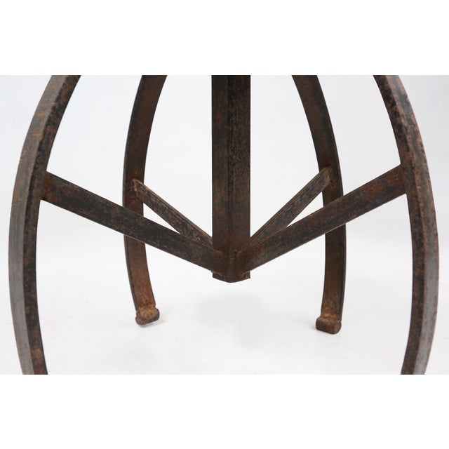 Black Industrial Black Metal Stool, France, 1920s For Sale - Image 8 of 16