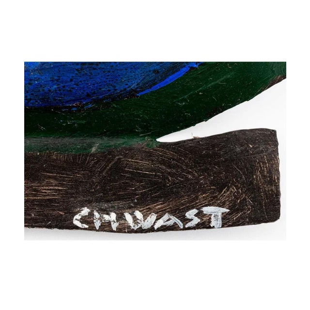 Early 20th Century Seymour Chwast, Pilots in Plane Painting on Metal Sculpture Wall Hanging Seymour Chwast Airplane For Sale - Image 17 of 18