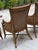 Set of 4 Asian Chinoiserie Faux Bamboo Armchairs With Sculptural Metal Fish Motifs For Sale - Image 13 of 17