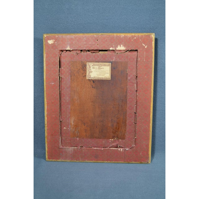 1960s French School, 20th Century “The Reader” Oil on Panel For Sale - Image 5 of 9