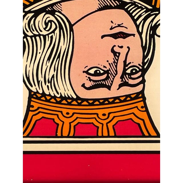High quality gambling screen printed on acrylic glass, presumably 1970’s. Stamped in the corner by Ellis international....