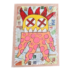 1980’s Original Wayne Cunningham Abstract Painting/Collage