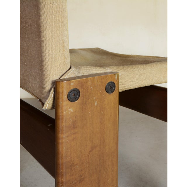 1970s Vintage Monk Chairs by Afra & Tobia Scarpa for Molteni, 1970s, Set of 4 For Sale - Image 5 of 7