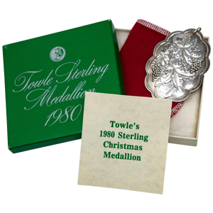 1980 Towle Sterling Ornament "Ten Lords a Leaping" With Box