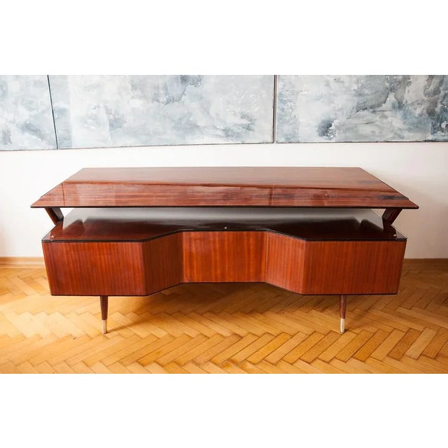 1950s Large Italian Desk by Vittorio Dassi, 1950 For Sale - Image 5 of 10