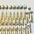 Vintage Coastal Boho Chic Chinoiserie Faux Bamboo & 18/8 Stainless Flatware Set- 49 Pieces. For Sale - Image 4 of 12