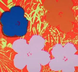 Andy Warhol, Flowers, 20th Century, Silkscreen