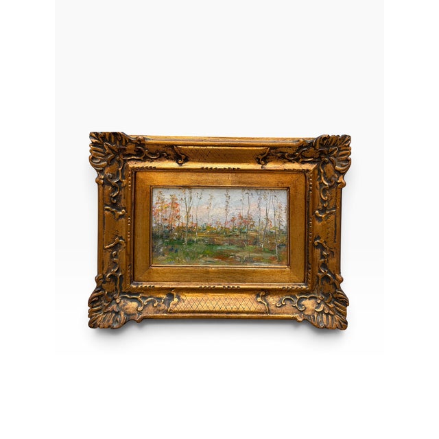 Achille Guffanti, Landscape, 1960s, Oil on Panel, Framed For Sale - Image 4 of 4