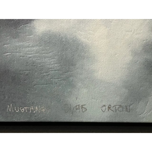 2000 - 2009 “Mustangs” Artist Print by Ken Orton 81/95 (18 X 44) For Sale - Image 5 of 6
