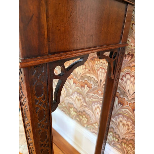 Hickory Chair Furniture Company Late 20th Century Hickory Chair Company Chippendale-Style Console Table For Sale - Image 4 of 8