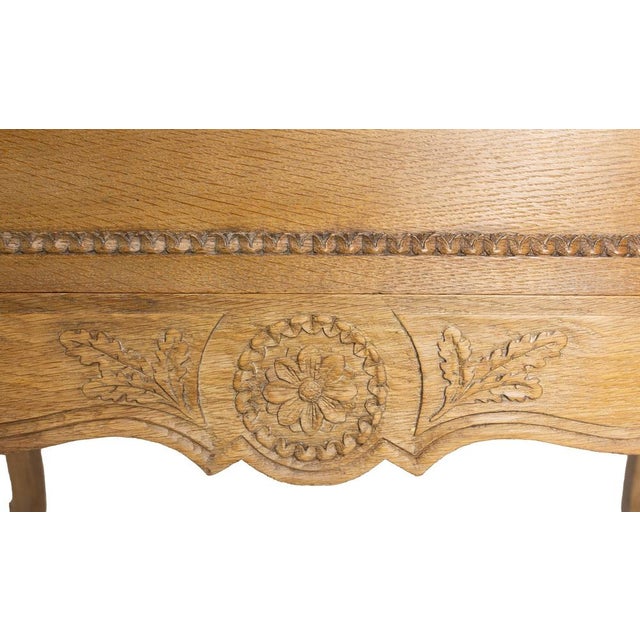 Brown French Louis XV Style Oak Commode with Drawers, 1940 For Sale - Image 8 of 12