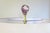 Lilac and Gold Leaf Geode Finials, a Pair by C. Damien Fox For Sale - Image 4 of 4