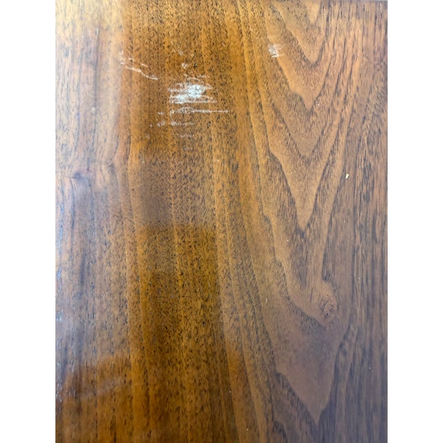 Mid-Century Modern Walnut Highboy Dresser With Sculptural Pulls For Sale - Image 15 of 17