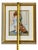 Metal Vintage Set of 2 Framed Needlepoint Art Child & Dog Gold Frames Cottagecore 20.5x17" For Sale - Image 7 of 9