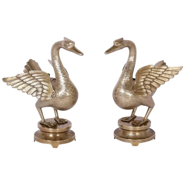 Anglo-Indian Brass Birds - A Pair For Sale - Image 11 of 11