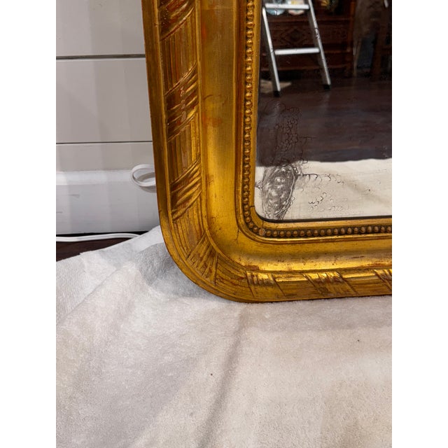 19th Century Louis Philippe Mirror With Crest For Sale - Image 12 of 12