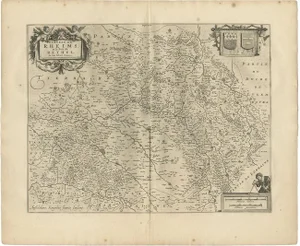 Antique Map of Rethelois attributed to Janssonius, 1657