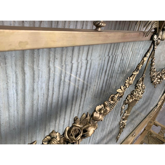 Brass 19th Century French Belle Époque Bronze Iron Full Bedframe For Sale - Image 8 of 9