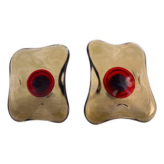 Bespoke Murano Glass Handles from Seifert Architects, 1970, Set of 2 For Sale