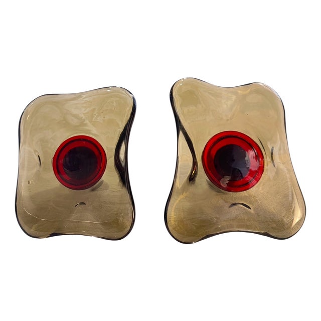 Bespoke Murano Glass Handles from Seifert Architects, 1970, Set of 2 For Sale