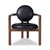 Wood Four Hands Bria Chair, Heirloom Black Leather For Sale - Image 7 of 12