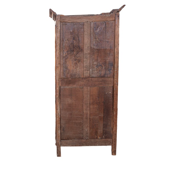 Antique 18th Century French Provincial Single Door Armoire in Solid Walnut For Sale In Atlanta - Image 6 of 6