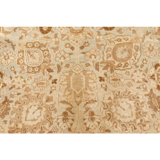 Early 20th Century Authentic Persian Tabriz Handmade Wool Rug For Sale - Image 5 of 10