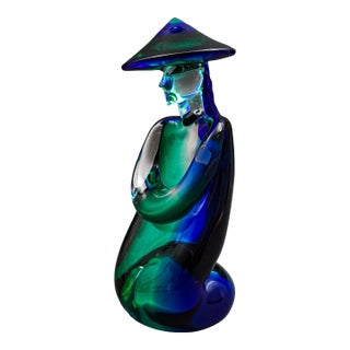 Archimede Seguso Signed Murano Italy Glass Figural Sculpture For Sale