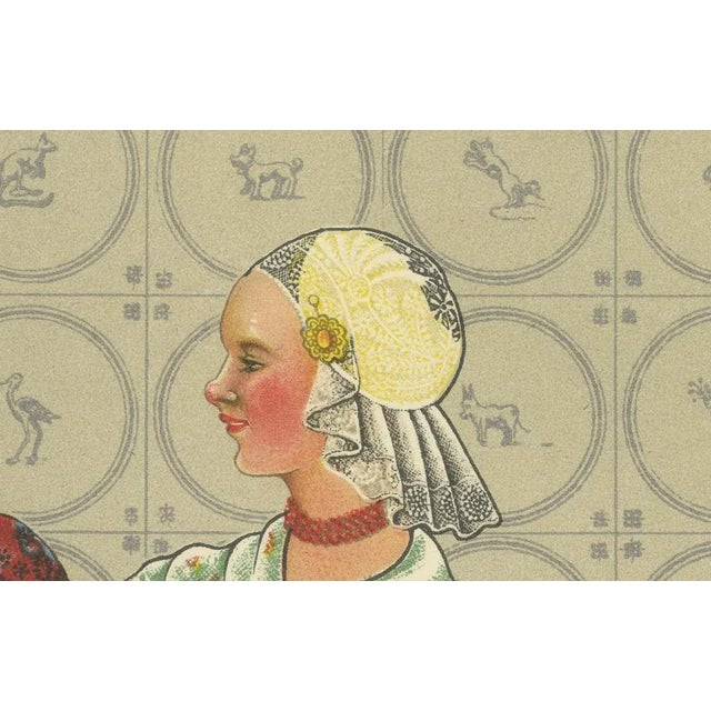 Friesland Gala Dress with Gold Caps and Coral, 1932, Paper For Sale - Image 3 of 10