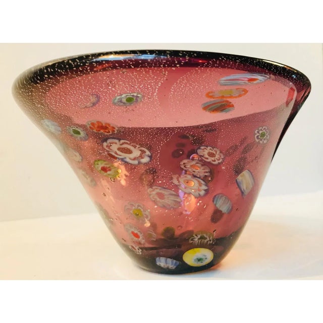 Mid-Century Modern Mid-Century Millefiori Murano Glass Bowl, 1970s For Sale - Image 3 of 10