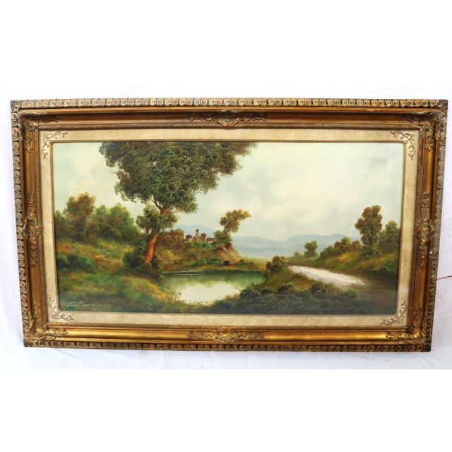Toni Bordignon, Venetian Landscape, Oil on Canvas, Framed For Sale - Image 4 of 11