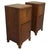 Wood Vintage Art Deco Bedside Tables in Walnut, 1930, Set of 2 For Sale - Image 7 of 7