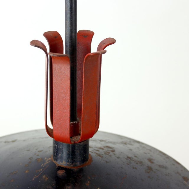 Vintage Railway Ceiling Pendant, Former Czechoslovakia, 1940s For Sale - Image 4 of 11