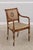 Pair English Adams Style Painted Back Cane Armchairs For Sale - Image 4 of 16