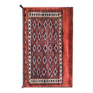 Early 20th Century Persian Yamut Bag Face Rug For Sale