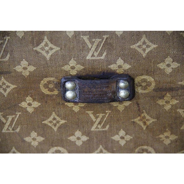 Textile Hat Trunk in Woven Canvas from Louis Vuitton, 1890s For Sale - Image 7 of 18