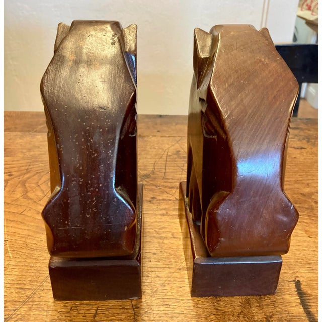 Mid-Century Modern Vintage Horse Bookends - A Pair For Sale - Image 3 of 8