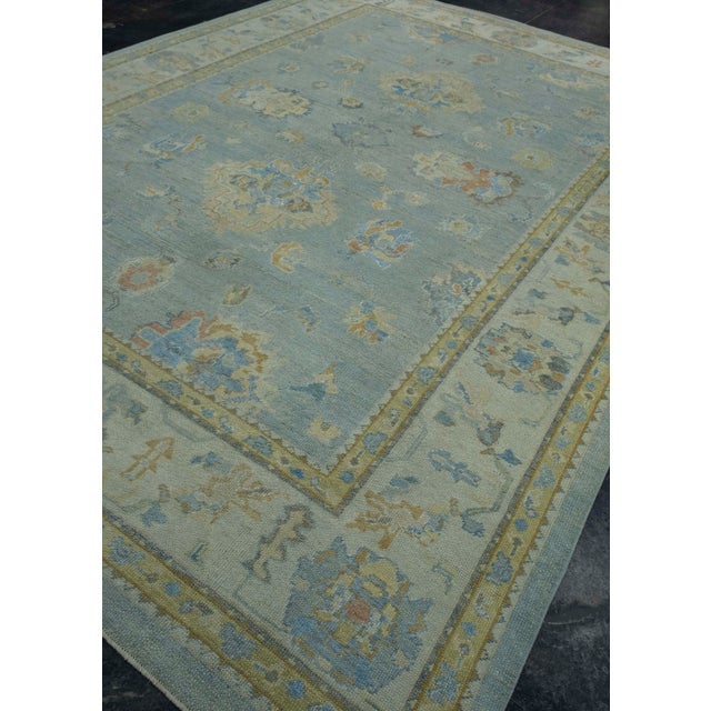 Turkish Turkish Oushak Rug 10' x 13'8" #18597 For Sale - Image 3 of 8