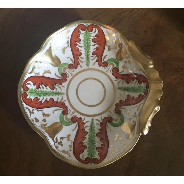 Ceramic 1810 Coalport Porcelain Shell Shape Dessert Dish For Sale - Image 7 of 10