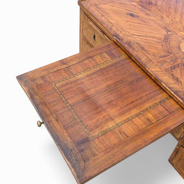 Antique Desk – Lombardy Louis XVI Era Desk, Vintage Writing Table, Elegant Office Furniture, 18th Century Desk For Sale - Image 11 of 18