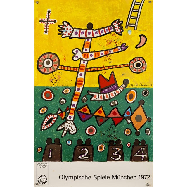 Munich 1972 Olympic Games Olympic Poster by Alan Davie For Sale - Image 9 of 9