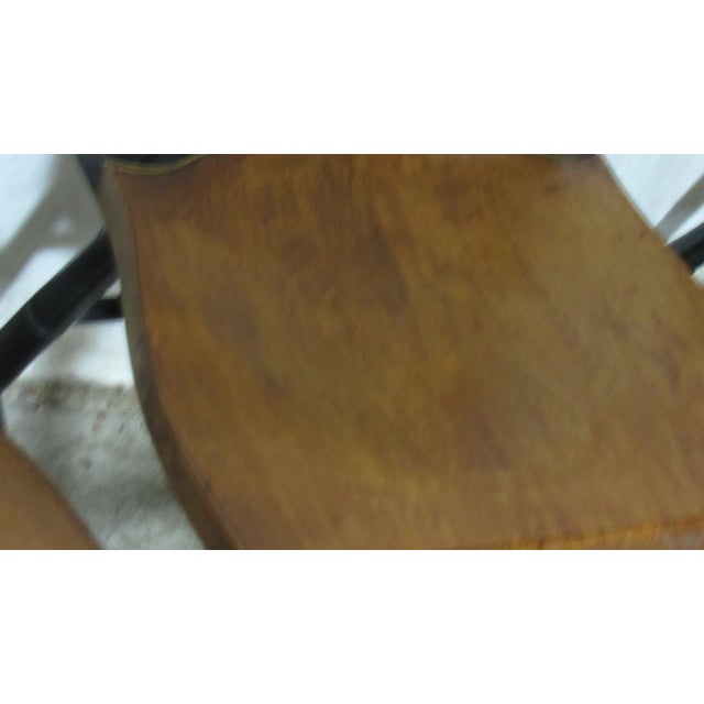 Hitchcock 1980s Set Hitchcock Floral Chairs Dining Kitchen Farmhouse For Sale - Image 4 of 13