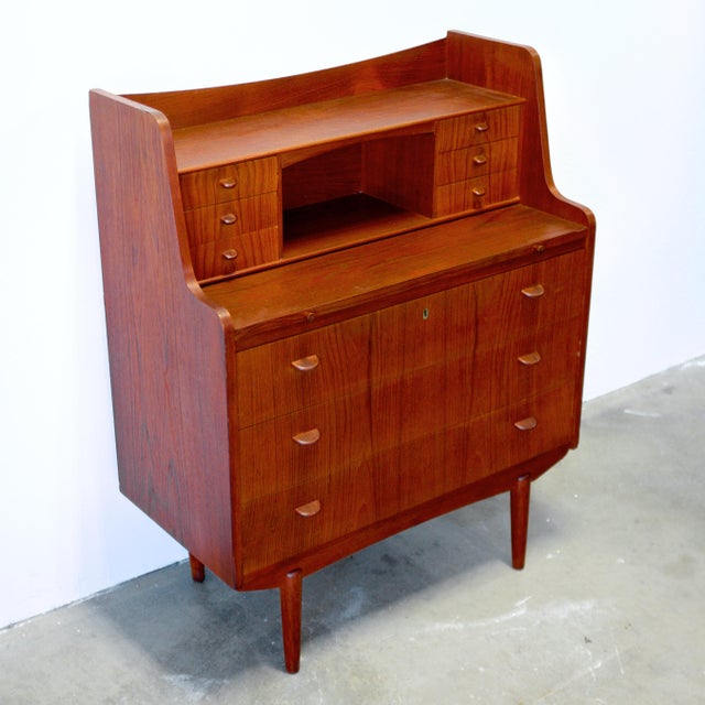 Wood Storgaard Nielsens Møbelfabrik Teak Secretary Desk For Sale - Image 7 of 7